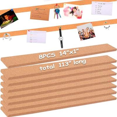 3 Pcs Bulletin Strip Cork Strip Cork Bulletin Bar Strip Natural Frameless Cork  Board Strips with Strength Adhesive Backing for Office, School, Home  Holiday Decor 15 X 2- 1/2 Thick - Yahoo Shopping