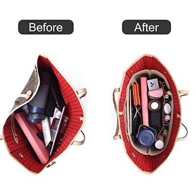 Pro Space Purse Organizer Insert,Bag in Bag,Handbag Organizer with a Zipper  for Women,Universal Style,Perfect for LV Speedy 25 and More, Beige - Yahoo  Shopping