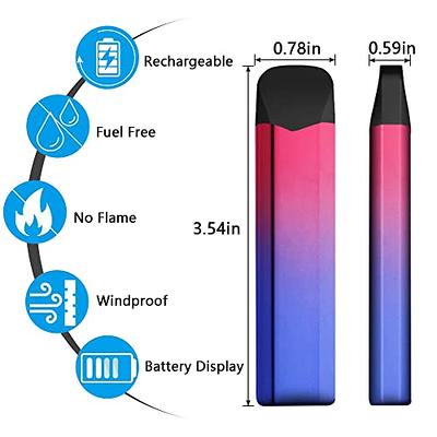 Lighter, Electric Arc Lighter Windproof Lighter Plasma Lighter - USB  Rechargeable, Upgraded Battery Indicator - Multichrome