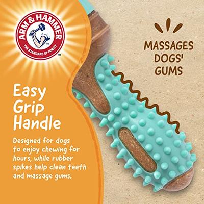 Arm & Hammer for Pets Chew Tools Collection: Wood Blend Hammer Chew Toy for  Dogs | Compressed Wood Dog Chew Toys with Baking Soda, Safer & Durable