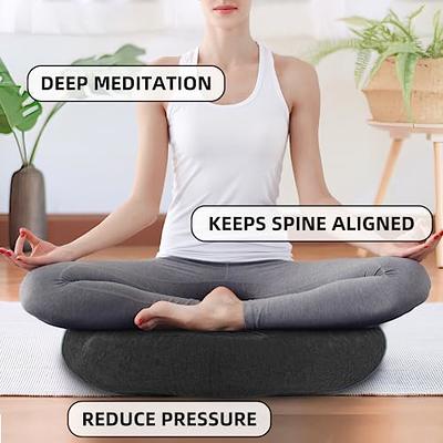 Square Thick Floor Seating Cushions,Solid Thick Tufted Cushion Meditation  Pillow for Sitting on Floor,Tatami Pad for Guests or Kids Reading,Yoga