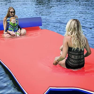 Water Float Mat XPE Foam Floating Pad for Beach Swimming Pool River Yellow  Blue Red
