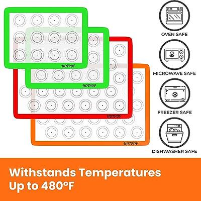 HOTPOP Silicone Baking Mats 0.75mm, Non-Stick Silicone Sheet for