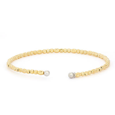 TwoBirch 18k White Gold Plated Tennis Bracelet 4MM with Round