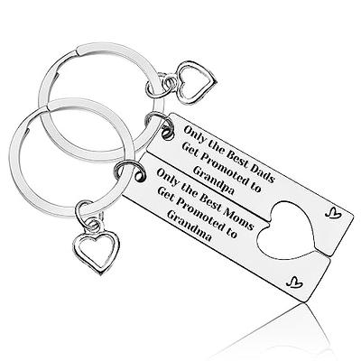 Pregnancy Announcement Gift For Grandparent Promoted To Grandparents  Keychain Grandma To Be & Grandpa to Be Keychain Baby Announcement Gift  Keychain for Grandma Grandpa New Grandparents Gift - Yahoo Shopping