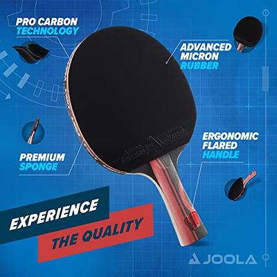 JOOLA Carbon Pro Professional Table Tennis Racket, Red 