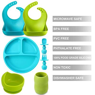 The OXO Tot Suction Bowl & Plate Keep Dinner With Toddlers Mess-Free