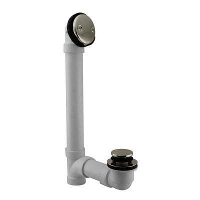 Westbrass D398R-05 Mushroom Tip Toe 1-1/2 in. NPSM Coarse Thread Bath Drain - Polished Nickel