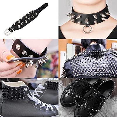 Silver Cone Studs And Spikes DIY Craft Cool Punk Garment Rivets For Bag  Shoes Dog Collars Leather DIY Handcraft - Buy Silver Cone Studs And Spikes  DIY Craft Cool Punk Garment Rivets