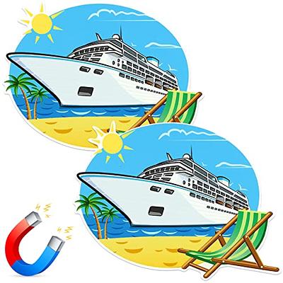 8 Pcs Cruise Ship Door Decorations Anchor Cruise Door Magnets Car