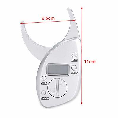 Digital Body Fat Caliper Skin Fold Thickness Weight Measurement