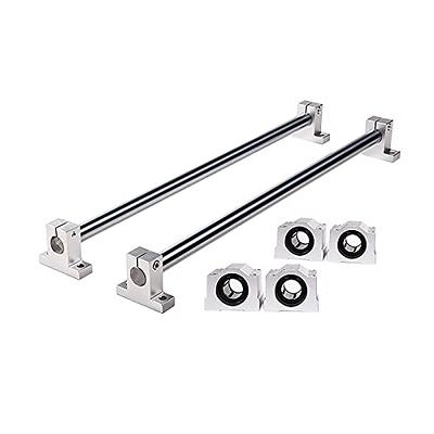 Mssoomm 2Pcs Linear Motion Rod Shaft Slide Guide D 10mm x L 23.62