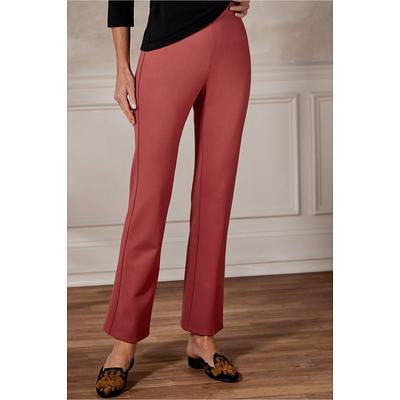 Softsurroundings Womens Pants  Perfect Ponte Pull-on Straight Leg