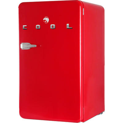 Commercial Cool Retro 1.6 Cu. Ft. Mini Refrigerator With Freezer Red -  Office Depot