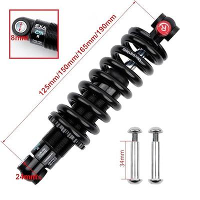 JFOYH Coil+Oil Shock Absorber Adjustable Damping Hydraulic Rear Shocks For  MTB/E-Bike/Scoters, 125MM/150MM/165MM/190MM 550LBS/650LBS/1000LBS/1500LBS -  190MM*650LBS - Yahoo Shopping