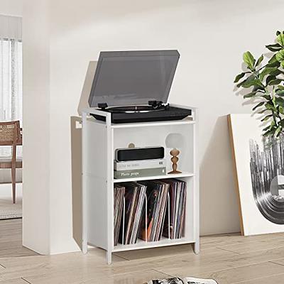 Record Player Stand Vinyl Record Storage Holder Rack LP Display Stand Record  Player Table Turntable Stand with Metal Frame for Living Room Bedroom Study  Office - Yahoo Shopping