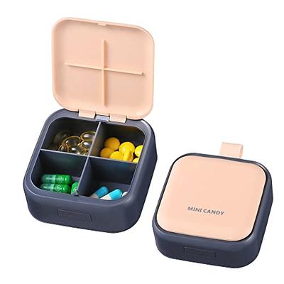 Betife Cute Pill Organizer 7 Day, Weekly Pill Cases Box Waterproof MoistureProof,Travel Weekly Pill Box Case Portable Design to Hold Vitamins