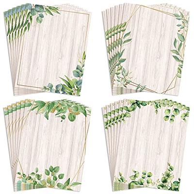 48 Sheets Paper Stationery Decorative Design Printer Paper Leaf Theme  Greenery Border Design Writing Stationary Printing Paper 8.5 x 11 Inches  for Office School Wedding Home Supplies (Flower) - Yahoo Shopping