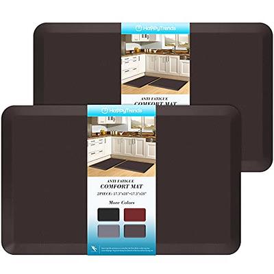  DEXI Kitchen Rugs, Kitchen Runner Mat Non Slip Kitchen Mats  Cushioned Anti Fatigue, Waterproof Comfort Standing Mat for Kitchen Floor,  17x47 Inch, Black: Home & Kitchen