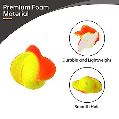 60pcs Oval Foam Rig Floats Surf Fishing Pompano Bottom Live Bait Rig Catfish