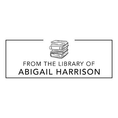 Book Stamp Personalized, Custom Library Stamp, Bookplate Teacher