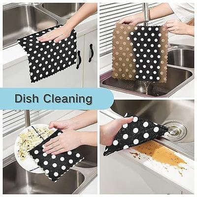 Nialnant 6 Pack Dish Cloths,Soft Absorbent Quick Drying Dish Towels for  Drying Dishes,Dish Rags,Cleaning Rags-12x12 Inch