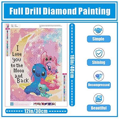  Stitch Diamond Painting Kits for Adults, Stitch Diamond Art Kits  for Adults 5D DIY Diamond Paintings Kit Full Drill Gem Painting Kit for  Home Wall Decor Gifts 12x16 Inch: Paintings