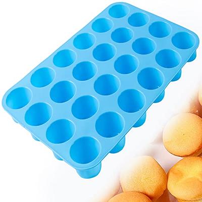 CAKETIME Silicone Muffin Pan Mini 24 Cups Cupcake Pan, Nonstick BPA Free  Silicone Baking Pan 1 Pack