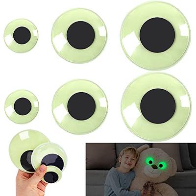 150Pcs 1 Inch Plastic Wiggle Googly Eyes Self-Adhesive Black round Sticker  Eyes