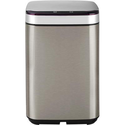 Songmics Kitchen Trash Can, 18-gallon Stainless Steel Garbage Can