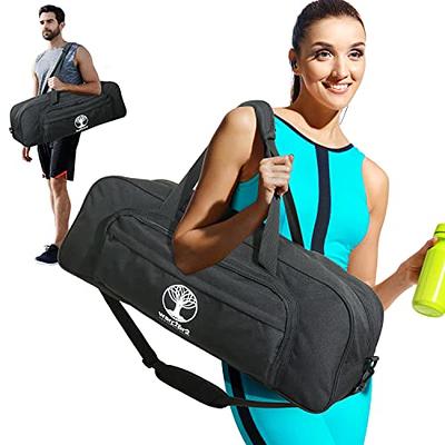 WARRIOR2 Yoga Mat Bag, 8-Pocket Yoga Gym Bag Fits 1/2 Thick Mat & Yoga
