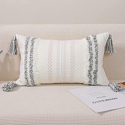 SR-HOME Decorative Lumbar Throw Pillow Covers, Sofa Thick Cushion