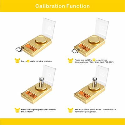 UNIWEIGH Milligram Scale 50g/0.001g,Portable Jewelry Scale with Cal Weight,LCD  Backlit, Tare, High Precision Mini Carat Gram Scale for Powder  Medicine,Jewelry,Gem,Reloading,Professional Smart Mg Scale - Yahoo Shopping