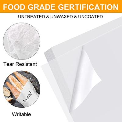 Food Word Text Grease-Resistant Food-Safe Wrap Paper - Brown