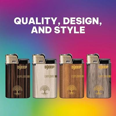 HUMWE 2 Pack Vintage Metal Lighter Case Cover Front Arabesque