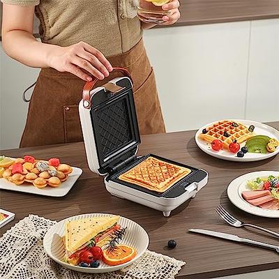 3 in 1 Breakfast Sandwich Maker Nonstick Panini Press Waffle Maker Bubble waffle  Egg puffs Electric Grill with Non-stick Coating & Removale Plates - Yahoo  Shopping