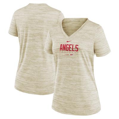 Women's Nike White San Francisco Giants City Connect Velocity Practice Performance V-Neck T-Shirt Size: Extra Small