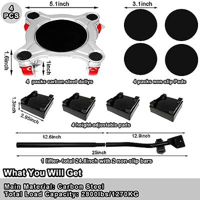 Furniture Mover Dolly with Lifter, 4 Wheel Furniture Dolly 2800LB