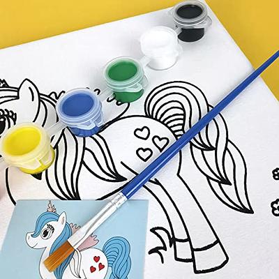  INDIGO ART STUDIO Pre Drawn Canvas Paint Kit for