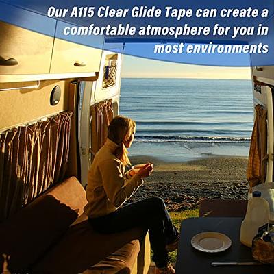  2 Pack RV Clear Glide Tape, 1/2 inch Glides, 72 inches