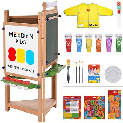 MEEDEN Easel for Kids, 3-Sided Wooden Kids Easel with Chalkboard & Magnetic  Whiteboard, Kids Easel with Paper Roll, Adjustable Large Art Easels,  Toddler Standing Easel for Painting and Writing - Yahoo Shopping