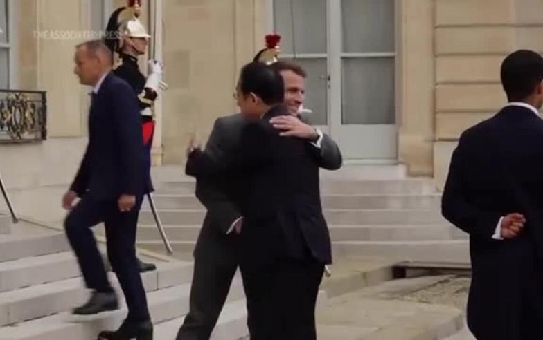 Japanese Prime Minister Kishida arrives for bilateral talks with Macron in Paris