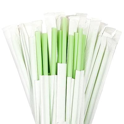 100pcs Multicolor Disposable Plastic Straw Individually Wrapped Bubble Boba  Milk Tea Smoothie Thick Straws Bar Drink Accessories