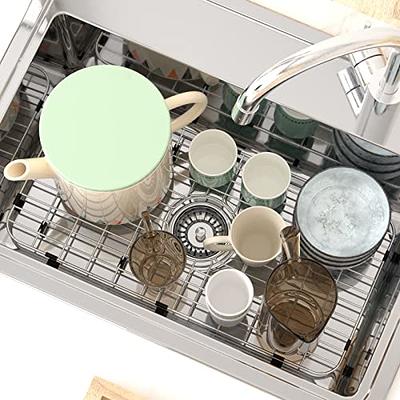  SANNO Expandable Dish Drying Rack Over The Sink Dish