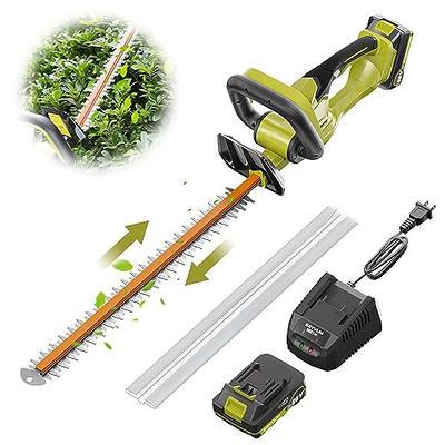 Hyper Tough 20V Max 22-inch Cordless Hedge Trimmer,Dual-action Blade