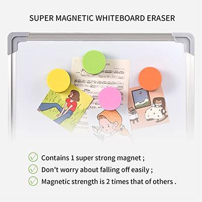 Favide 24 Pack Magnetic Whiteboard Dry Eraser Chalkboard Cleansers for  Classroom, Home and Office (Square, 8 Color)