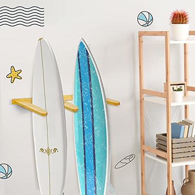 Maitys 2 Pcs Vertical Timber Surfboard Wall Mount Wooden Surfboard Wall  Rack Surfboard Rack Surf Board Display Holder for Kiteboards Skateboards  Snowboards Home Garage Storage - Yahoo Shopping