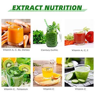 Masticating juicers, Celery Slow Juicer Machine Cold Press Juicer for  Celery/Vegetable/Wheat, Extractor de Jugos y Vegetales, Juice Extractor  Machine with Cleaning Brush, Easy to Clean - Yahoo Shopping