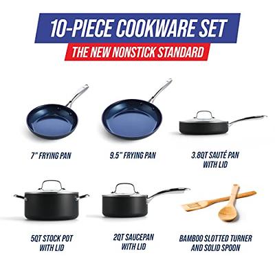 Blue Diamond Cookware Hard Anodized Ceramic Nonstick, 10 Piece