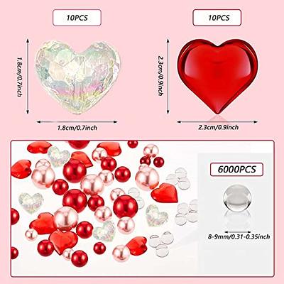  2106 Pcs Valentine's Day Vase Filler Floating Pearls for Vases, Valentine's  Day Vase Filler Beads Floating Pearls & Candy Water Gel Beads for Valentines  Day Home Table Party Decor (G) 